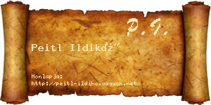 Peitl Ildikó névjegykártya